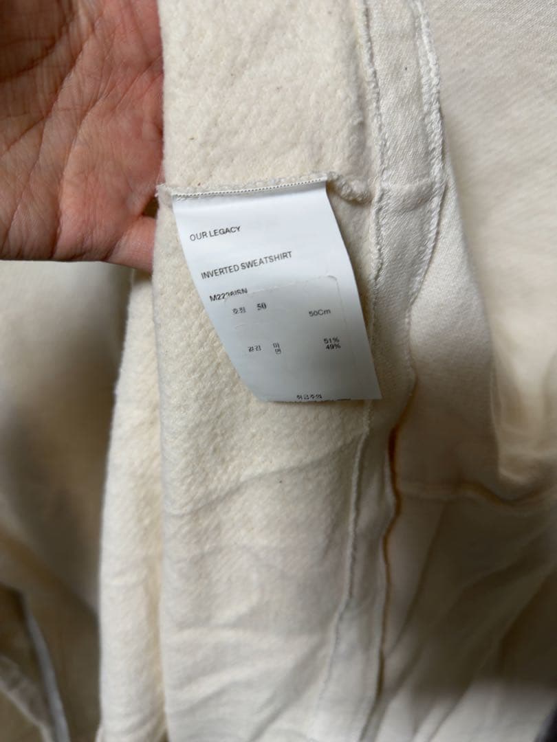 トップス OUR LEGACY OUR LEGACY INVERTED SWEAT