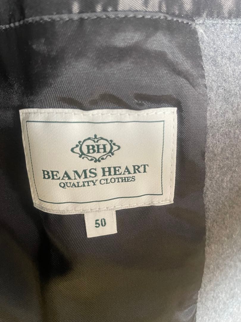 値下げ❗️ビームス BEAMS グレー ステンカラーコート サイズ50/XL