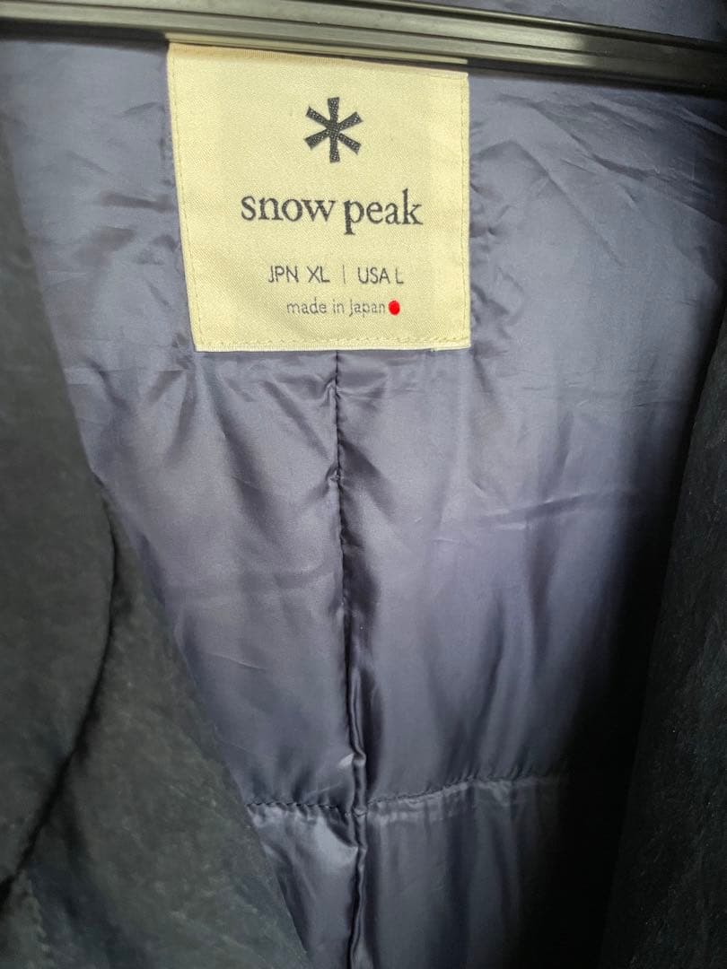 peakダウン Indigo C/N Down Coat メンズ