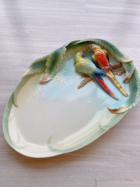 フランツコレクション　FRANZ オウムの大皿　国内未発売