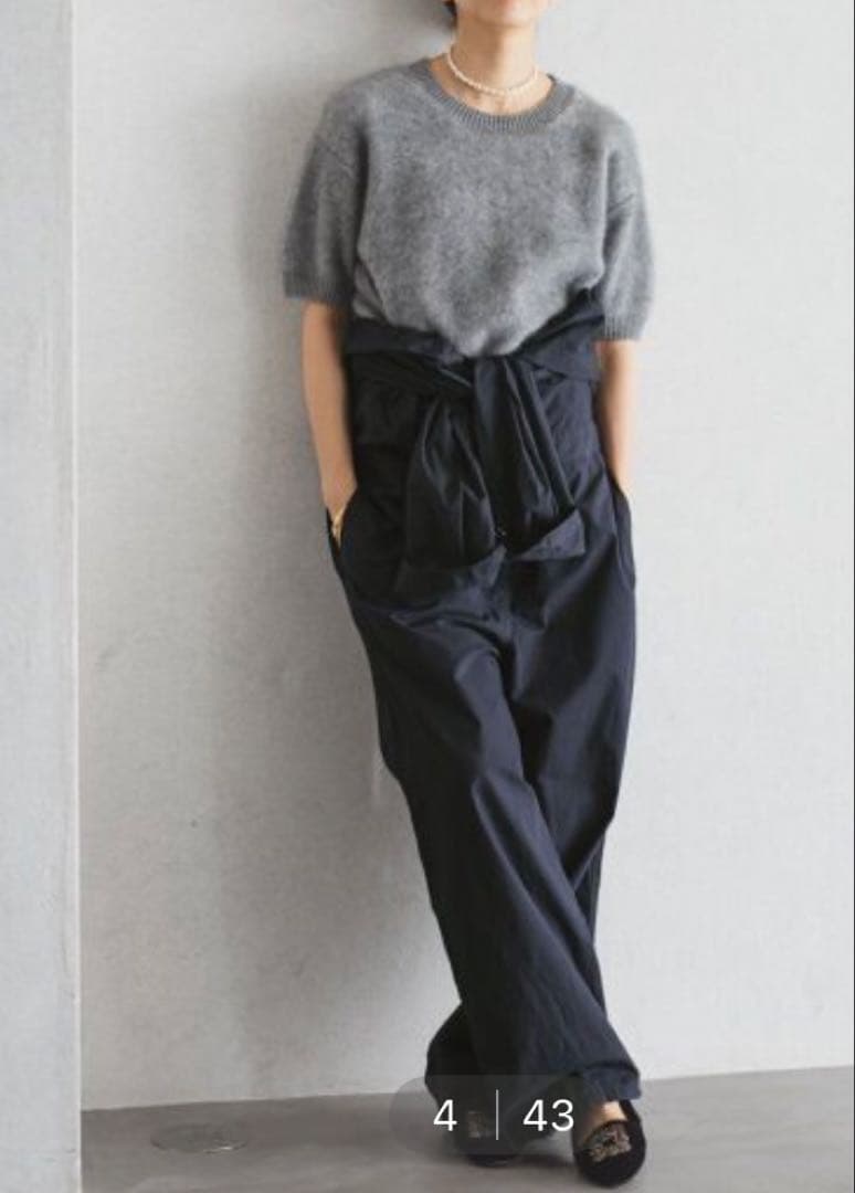 イエナ　ダンプツイル　ジャンプスーツ ネイビー サイズ36