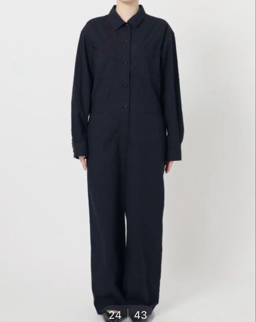 イエナ　ダンプツイル　ジャンプスーツ ネイビー サイズ36