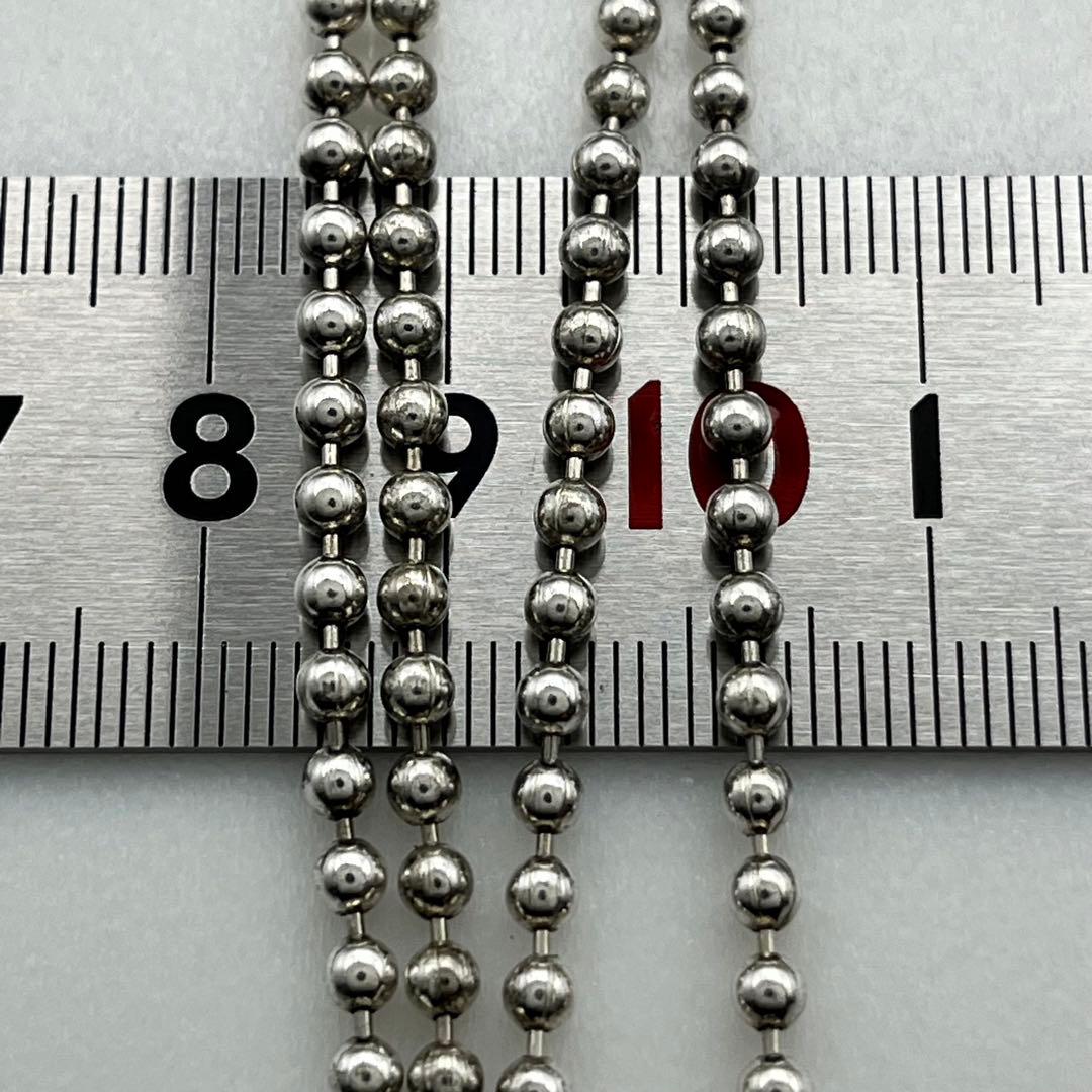 シルバー925 ボールチェーン ネックレス 45cm 3mm