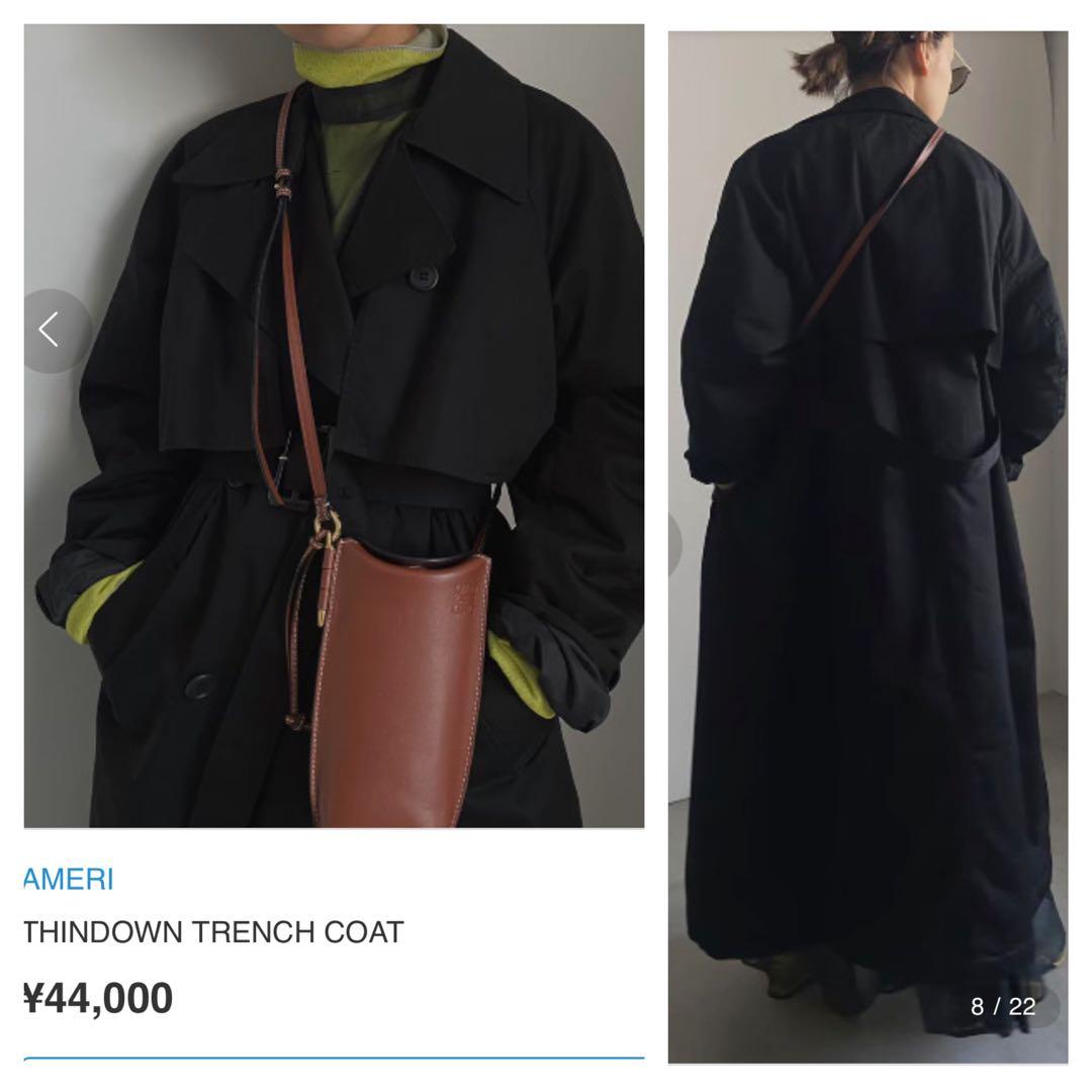 ジャケット・アウター AMERI THINDOWN TRENCH COAT