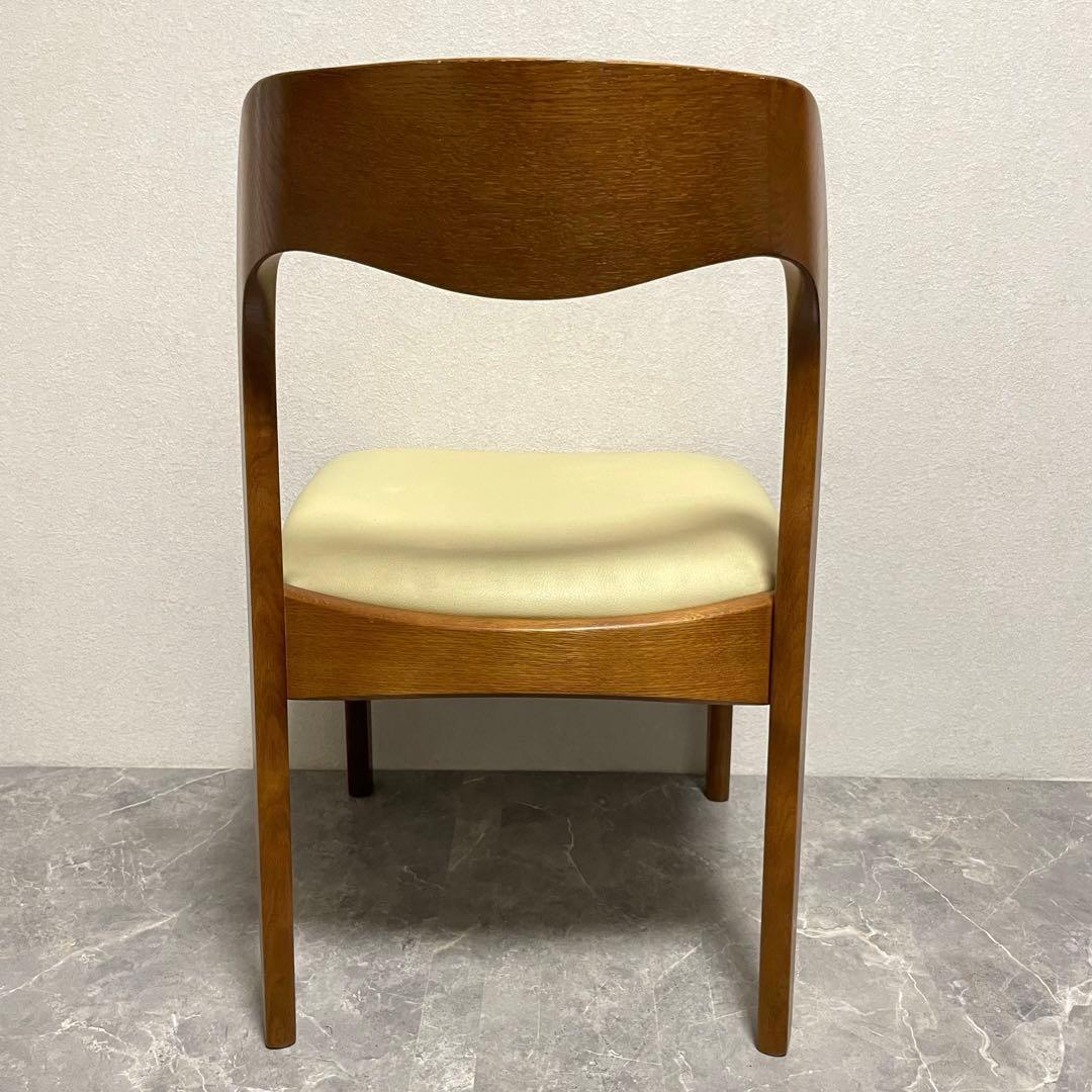 飛騨家具　シラカワムンク　ダイニングチェア　北欧モダン　オーク無垢材 ２脚セット