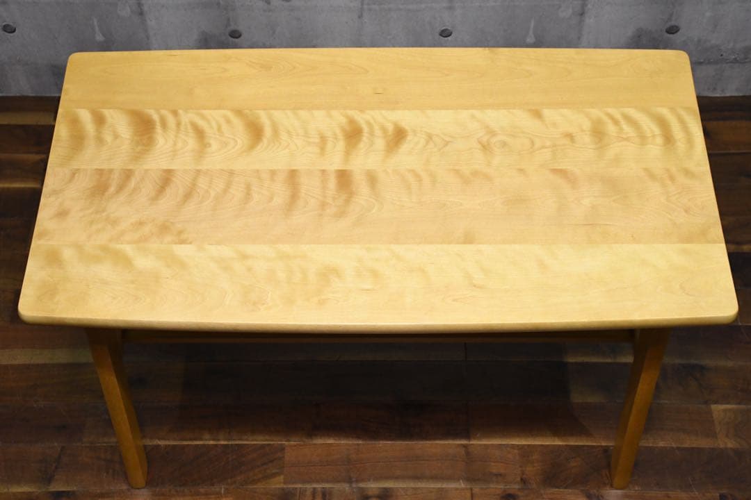 CIC26 北海道民芸家具 リビングテーブル 高め 棚付き センターテーブル