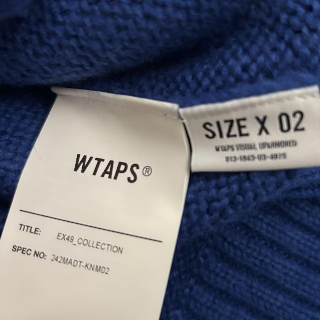 トップス WTAPS PALMER / SWEATER / ACRYLIC BLUE M