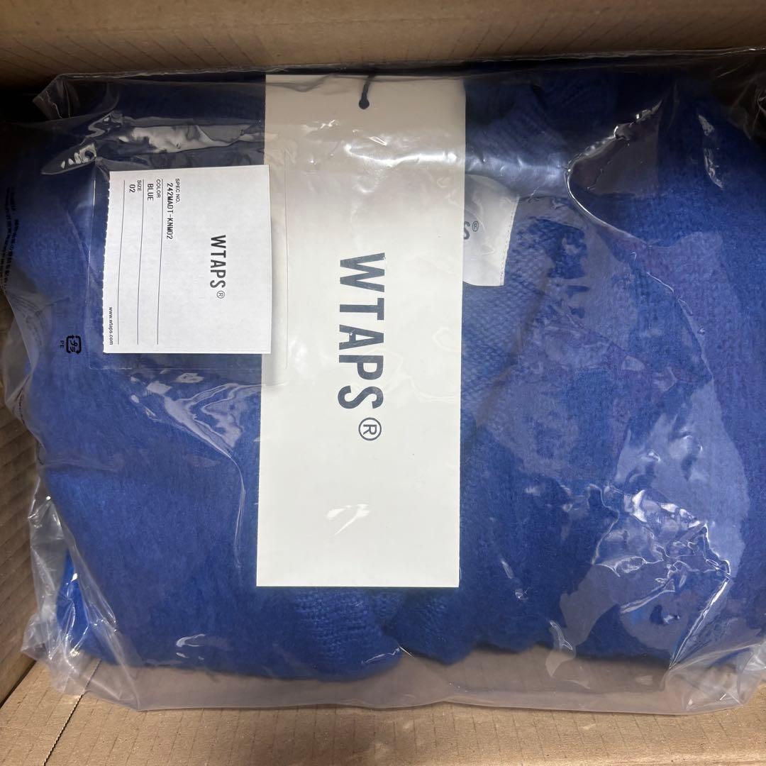 トップス WTAPS PALMER / SWEATER / ACRYLIC BLUE M