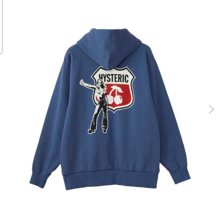 本日削除最終値下げ　新品未使用HYSTERIC CHERRY パーカー ネイビー