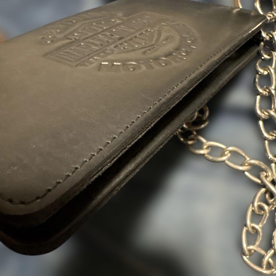 ハーレーダビッドソン　純正　ウォレット　アメリカ製　ブラック