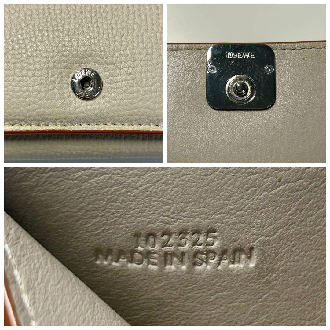【あんしん鑑定対象】LOEWE ロエベ アナグラム トライフォールド ウォレット
