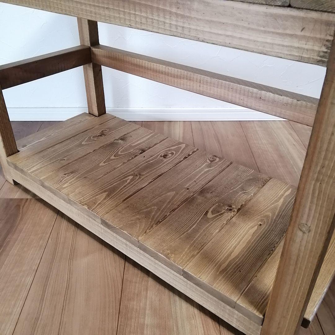 ハンドメイド シェルフベンチ