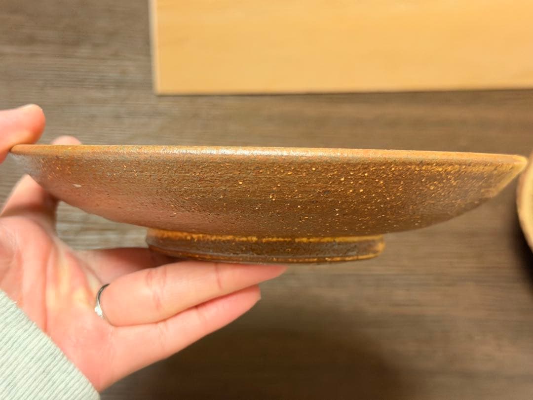 越前焼／皿／そば／新品