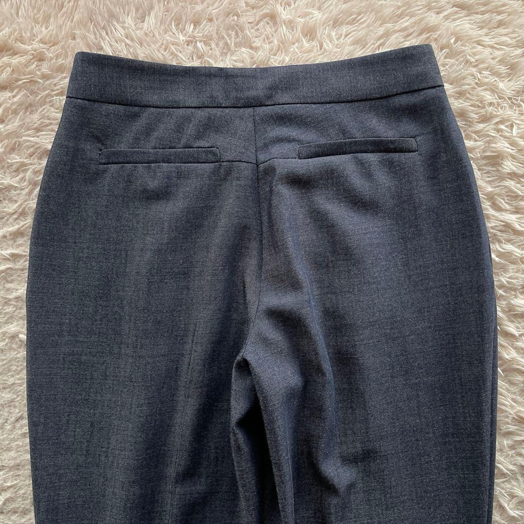 ヴェルサーチ セットアップ パンツスーツ ロゴボタン ウール混 ネイビー S相当