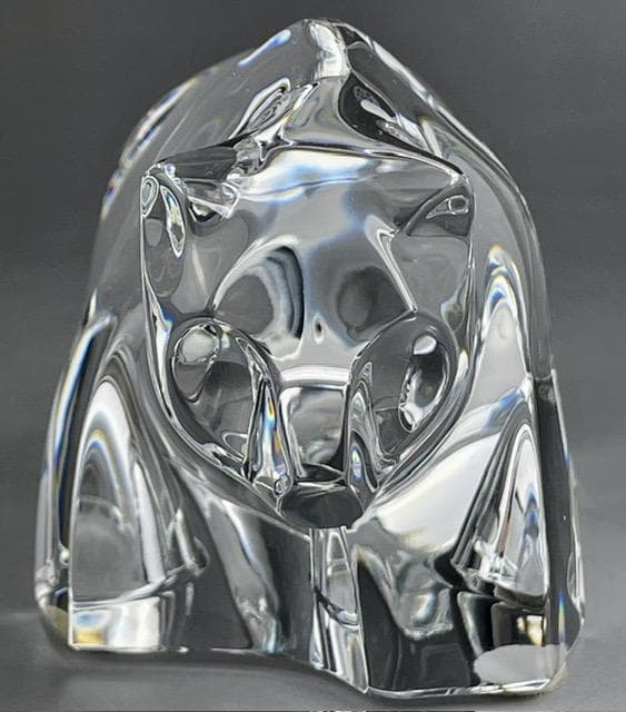 【美品】バカラ 熊 くま ベアー ぺーパーウェイト フィギュリン 置物 オブジェ