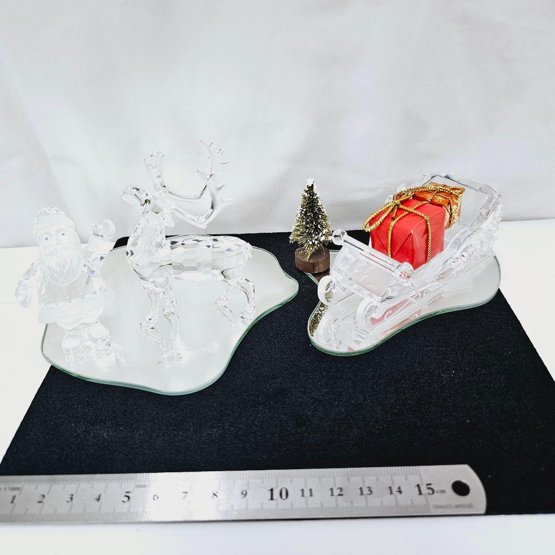 Swarovski サンタ トナカイ クリスマス ソリ 廃盤品