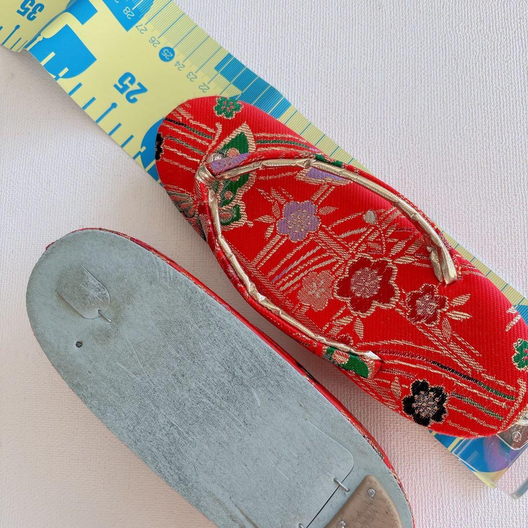 セット　七五三７歳女の子　小物　赤地　化繊　赤系　52324