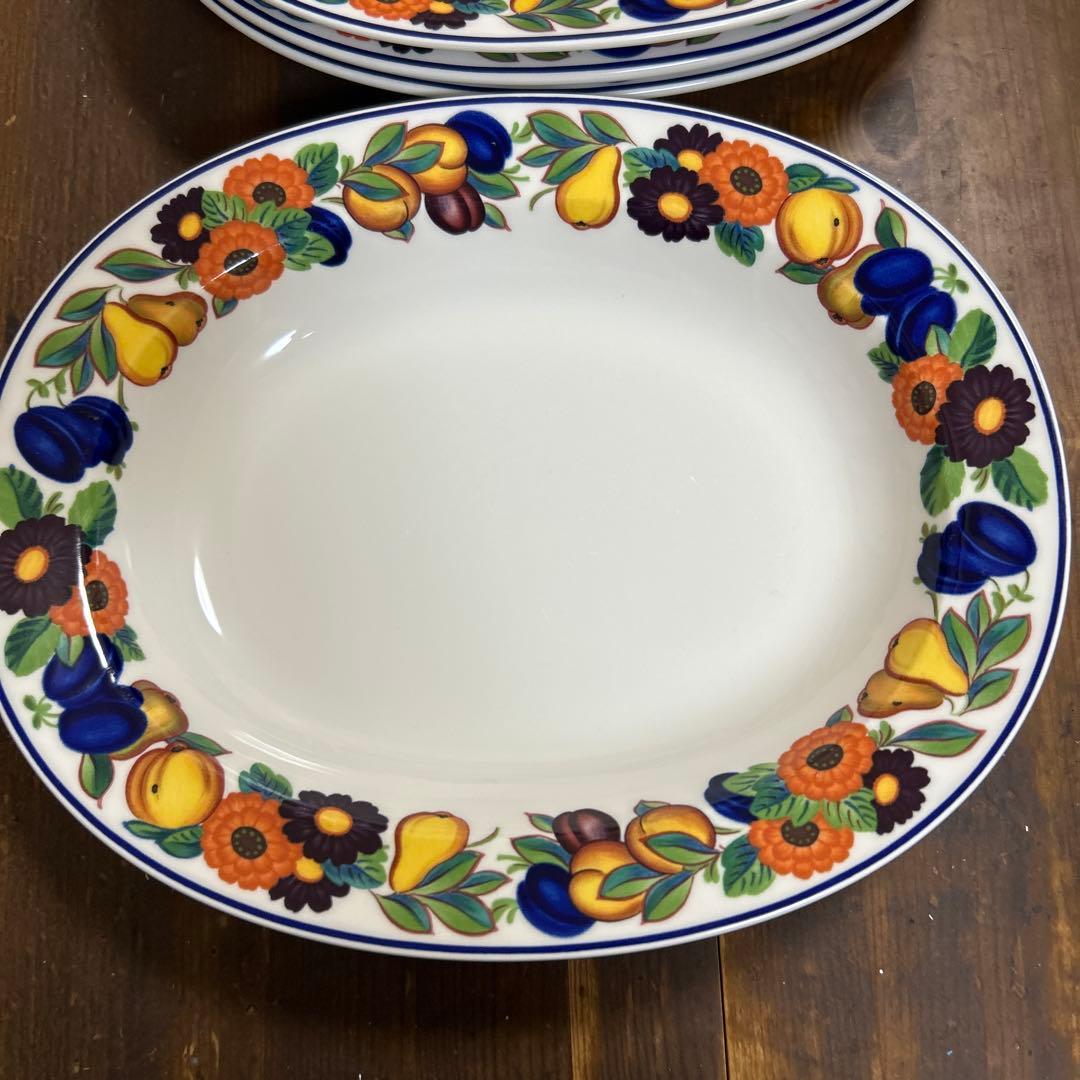 ロイヤルコペンハーゲン　ゴールデンサマー　オーバル皿　パスタ皿　5枚　廃盤　希少