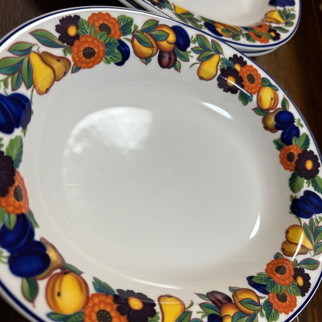 ロイヤルコペンハーゲン　ゴールデンサマー　オーバル皿　パスタ皿　5枚　廃盤　希少