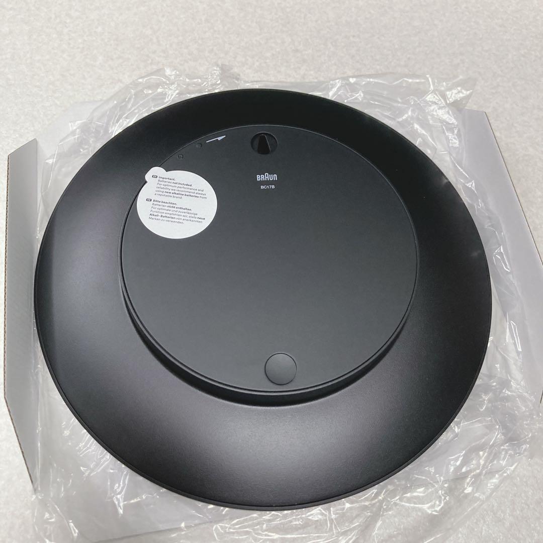 BRAUN Wall lock BC17B 壁掛け時計　シンプル　黒