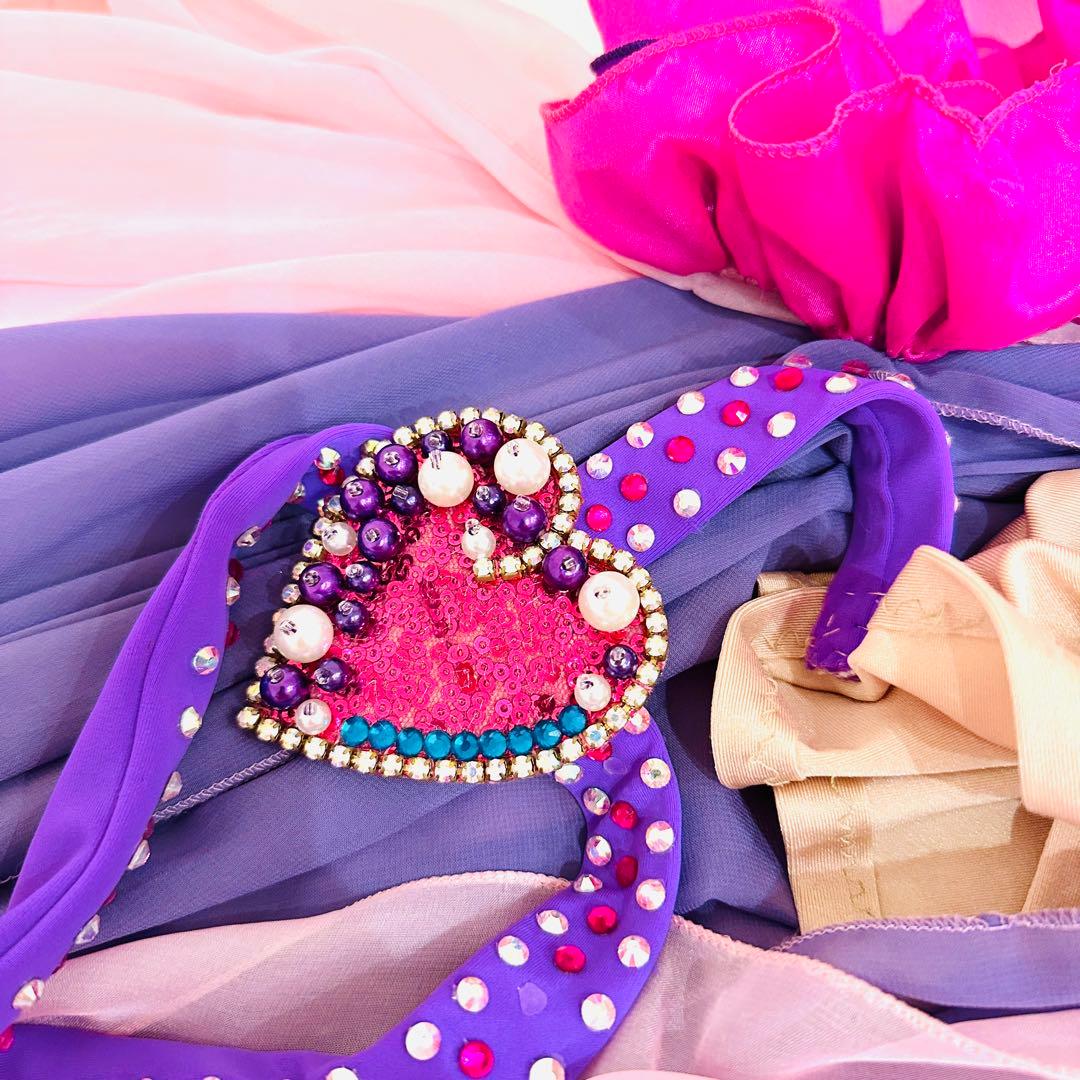 Halla ベリーダンス衣装　ピンクと紫