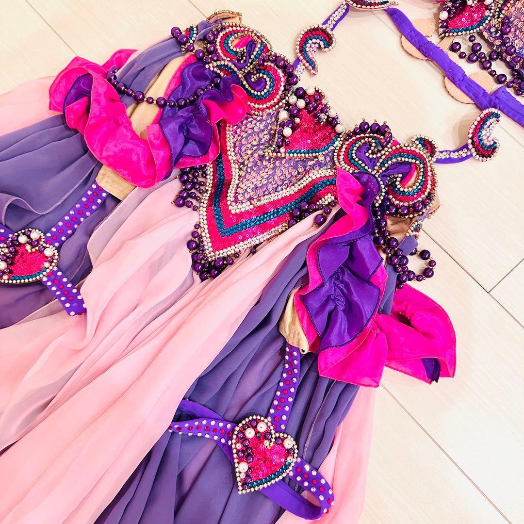 Halla ベリーダンス衣装　ピンクと紫