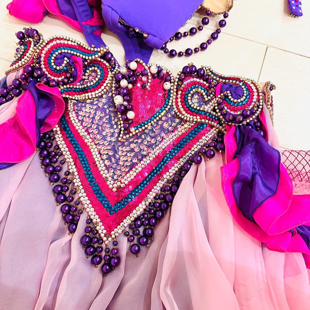 Halla ベリーダンス衣装　ピンクと紫