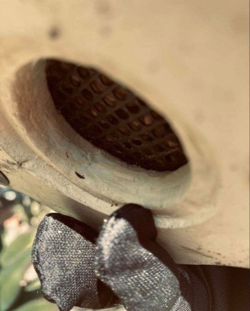 スカル鉢モヒカン等身大サイズ◇ドライガーデン　アメリカン　ガレージ　アガベ 多肉