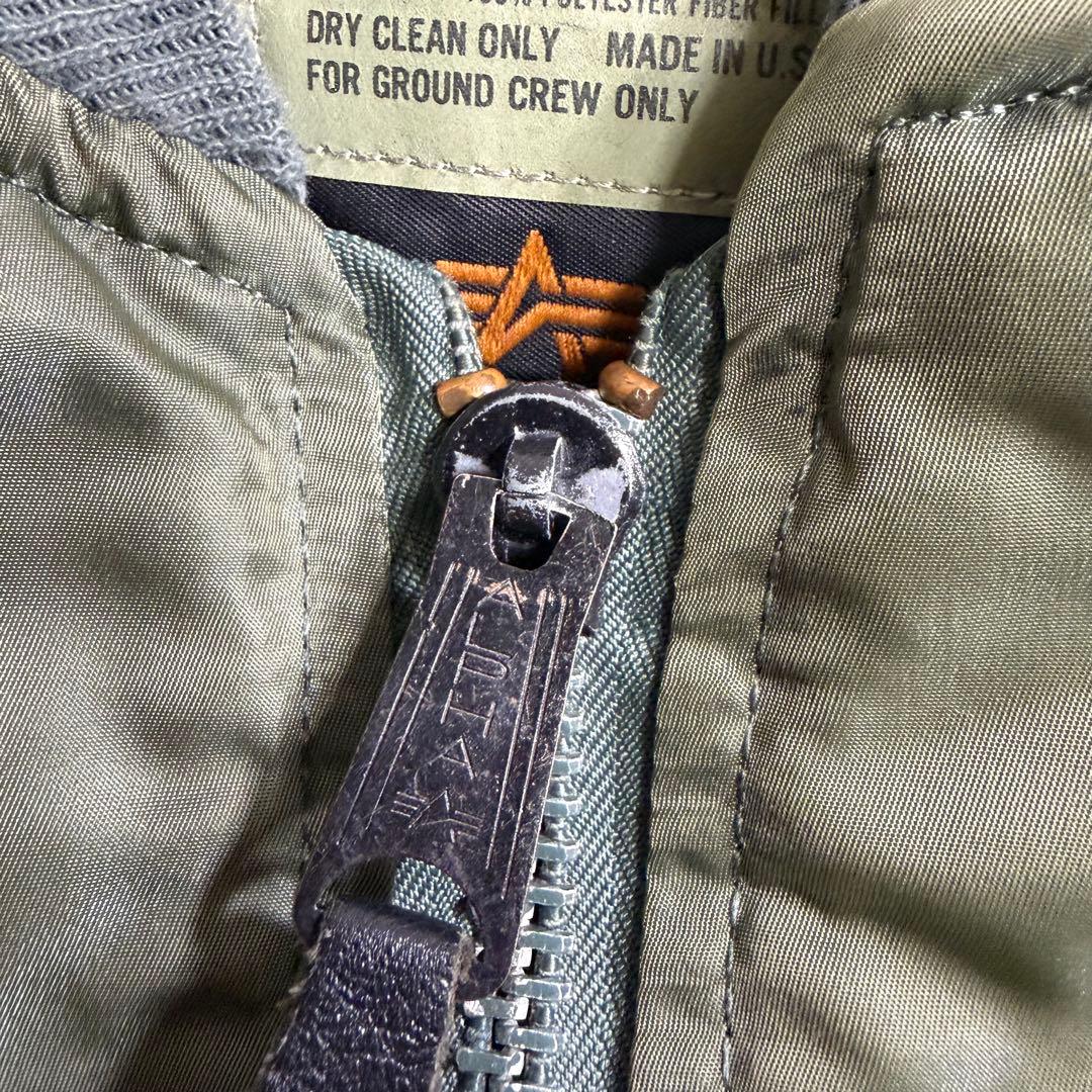 ALPHA USA製　MA-1 フライトジャケット　短丈　y2k