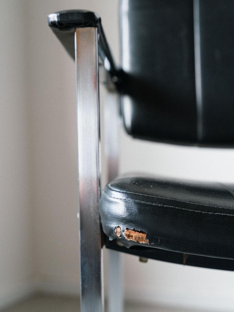 70-80's vintage オフィスチェア レザー ミッドセンチュリー 昭和