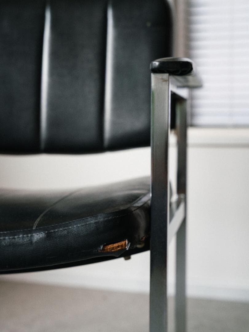 70-80's vintage オフィスチェア レザー ミッドセンチュリー 昭和