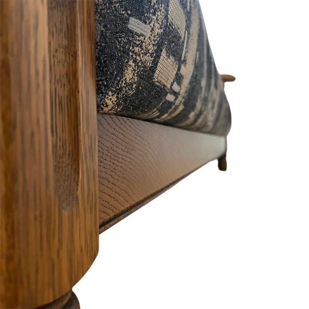 カリモク家具　コロニアル　3人掛け　オールドカリモク　ソファ　ラタン