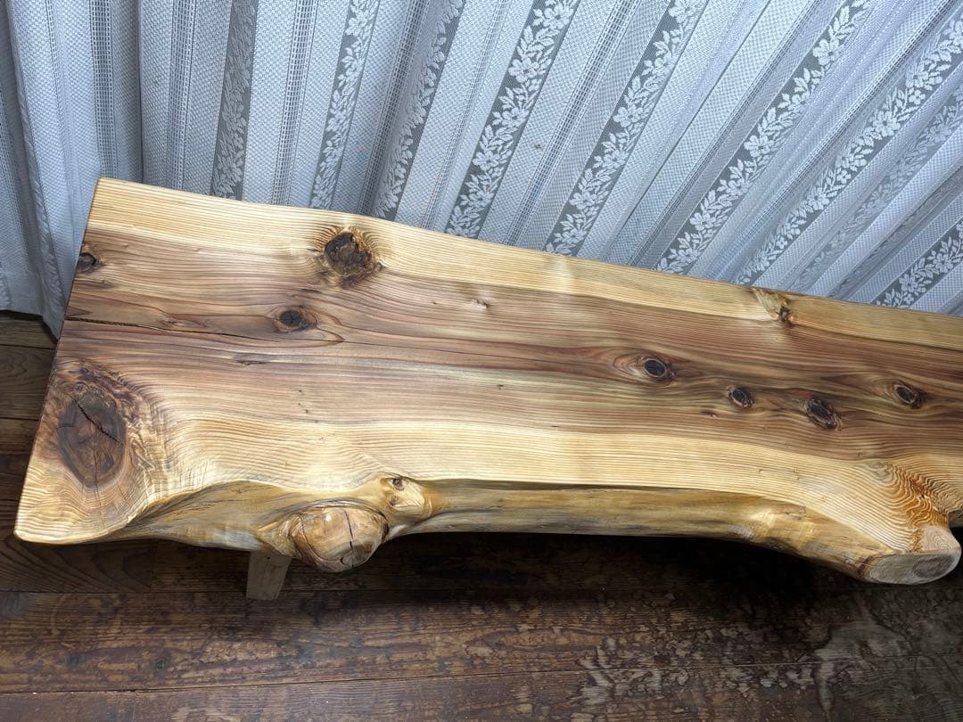 杉　ローテーブル　無垢材　一枚板　テーブル　ダイニングテーブル　机