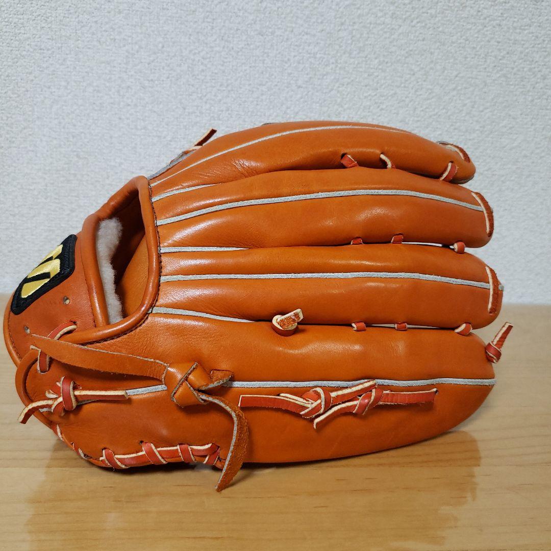 mizunoビックM・D-upZone オレンジ レザーグローブ