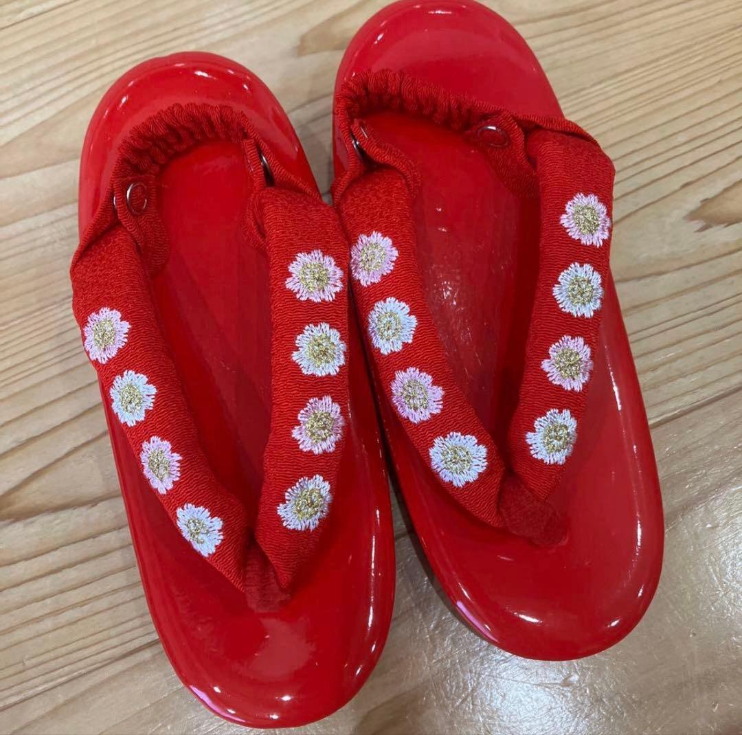 七五三 着物セット 赤い花柄