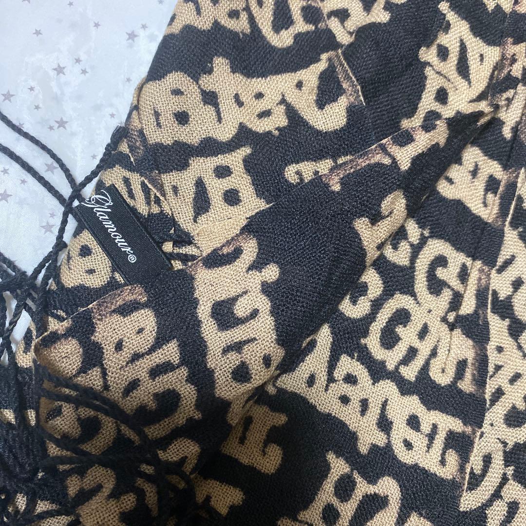 激レア✨ヒステリックグラマー TYPE LOGO 大判 ストール　ブラック　美品