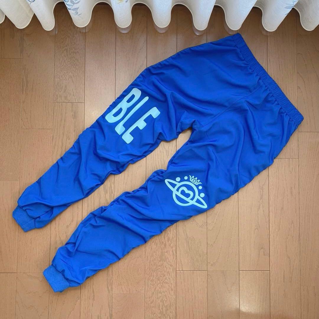 専用新品未使用タグ付 Marble フィットネスパンツMLブルー トレーニング