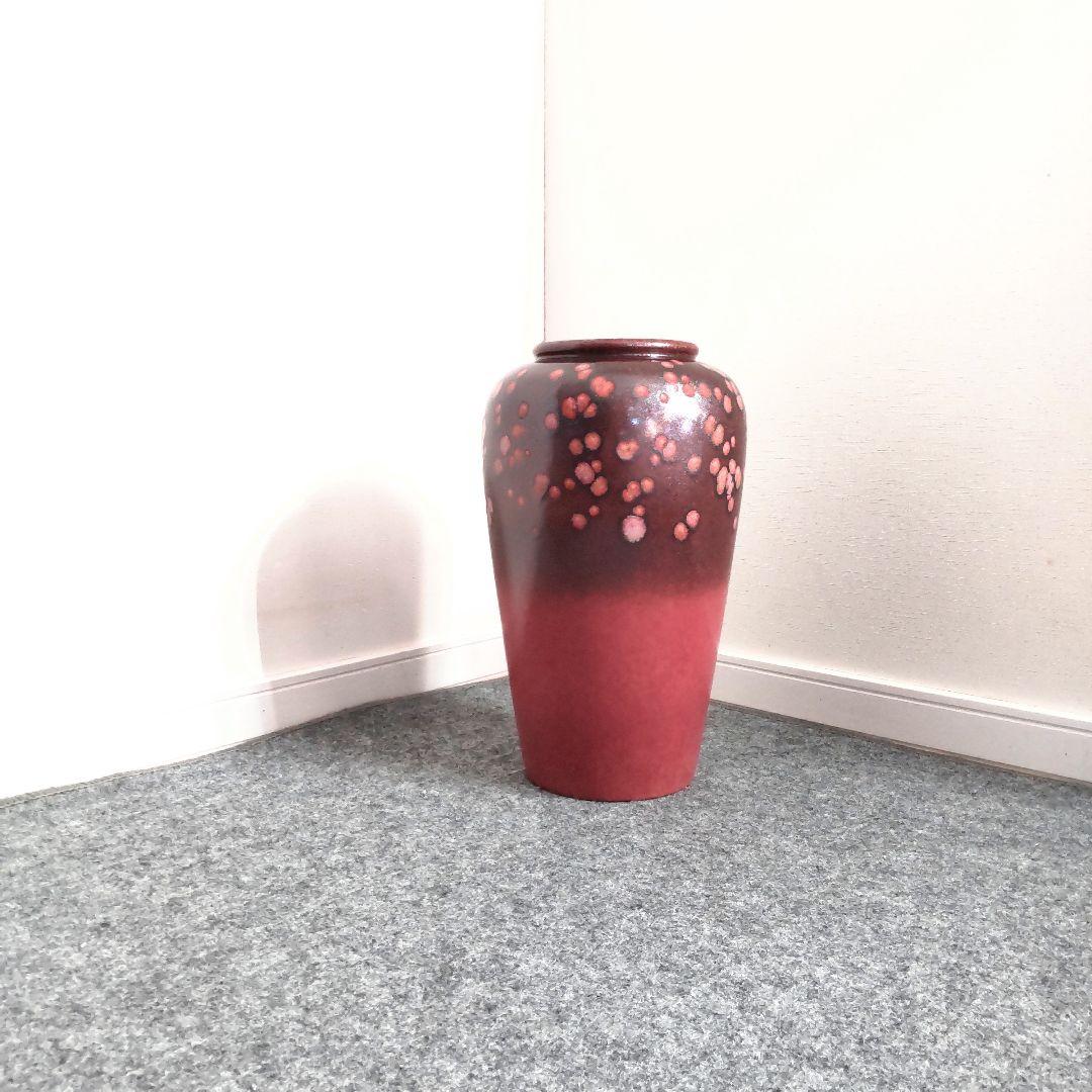 大型花器　西ドイツ　ファットラバ　W.GERMANY　フラワーベース　38cm
