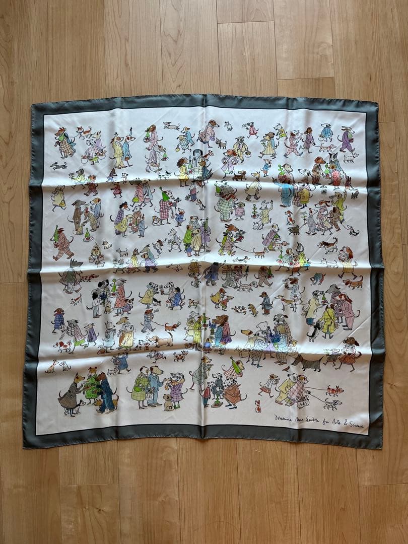 ARTS&SCIENCE Domenica more Gordonシルクスカーフ