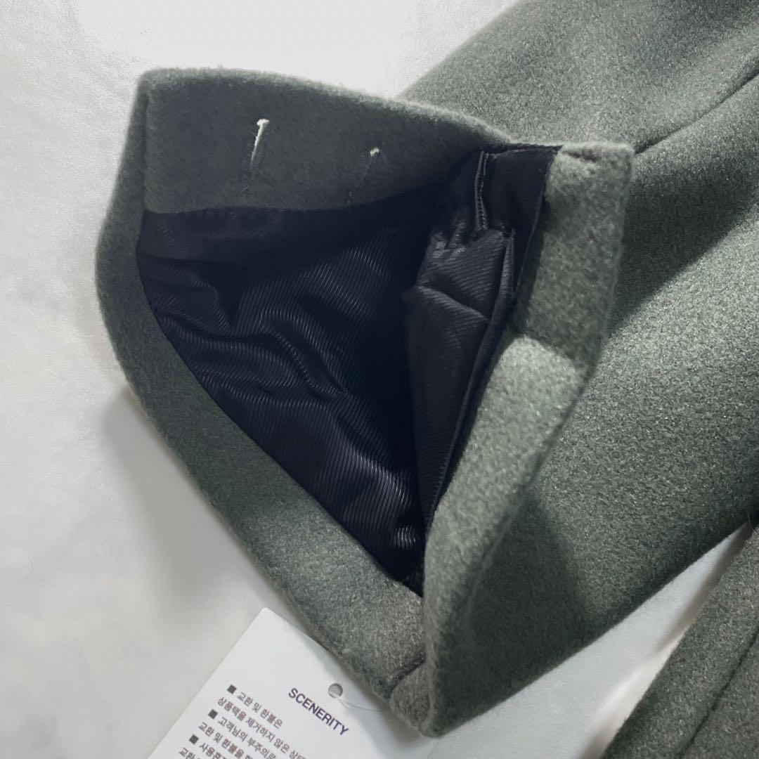 韓国 well done × mined ロングダブルブレスト チェスターコート