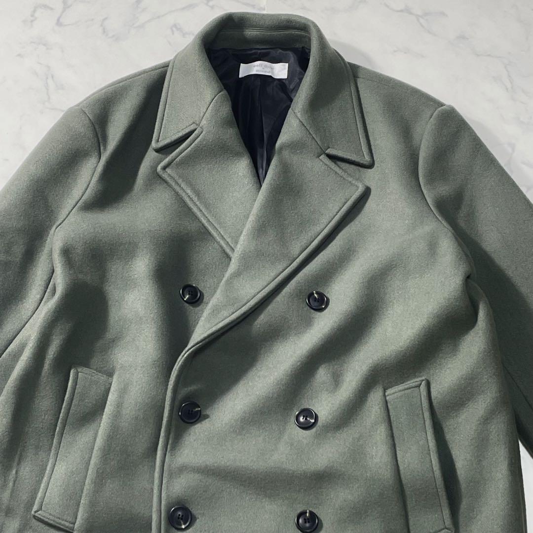 韓国 well done × mined ロングダブルブレスト チェスターコート