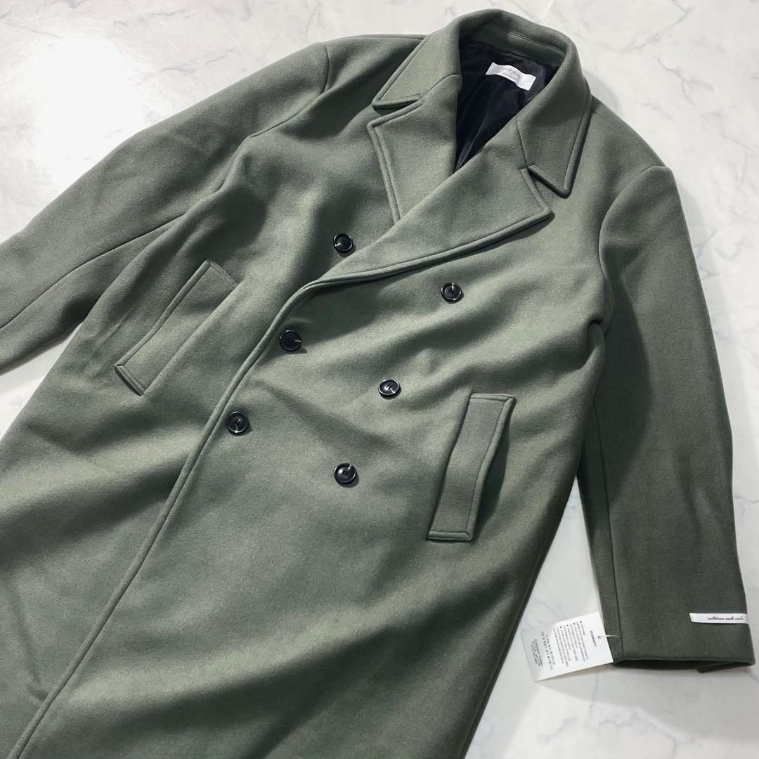 韓国 well done × mined ロングダブルブレスト チェスターコート