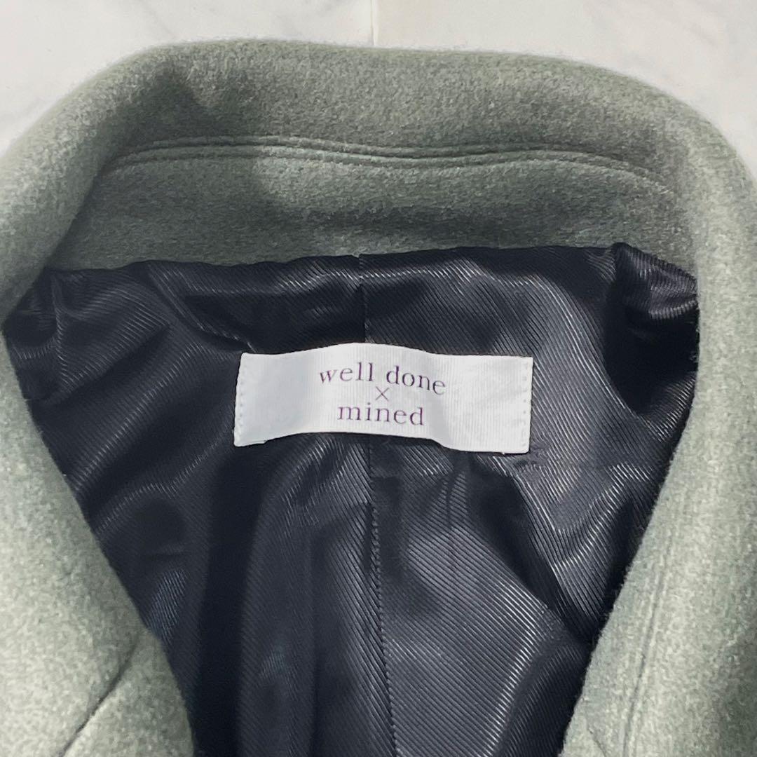 韓国 well done × mined ロングダブルブレスト チェスターコート