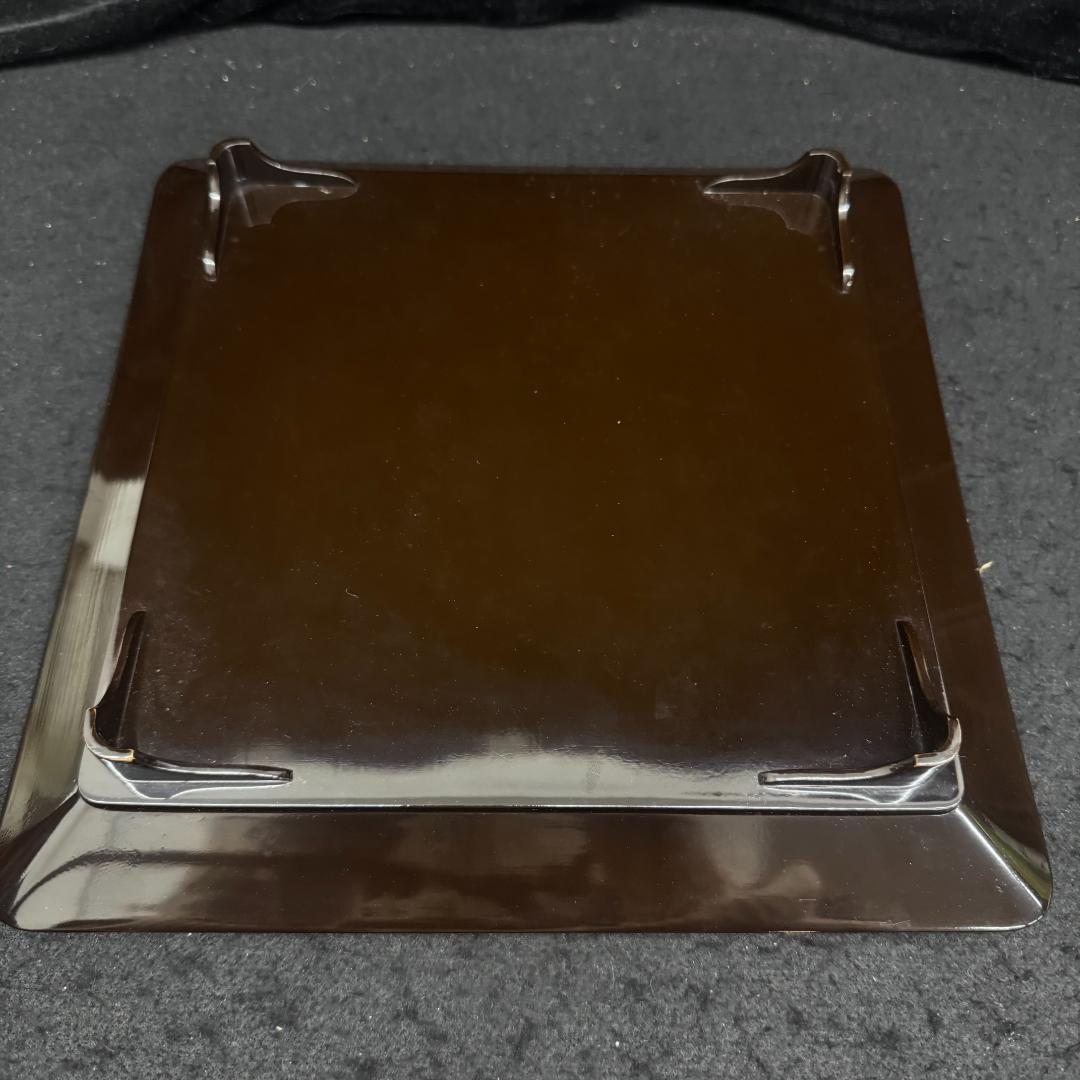 輪島塗り　時代蒔絵盆 竹雀 漆芸 脚付膳　足付き膳　　お膳台　五枚　共箱