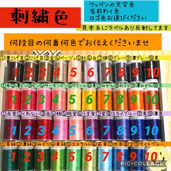 刺繍お名前ワッペン　おなまえワッペン　ネームタグ