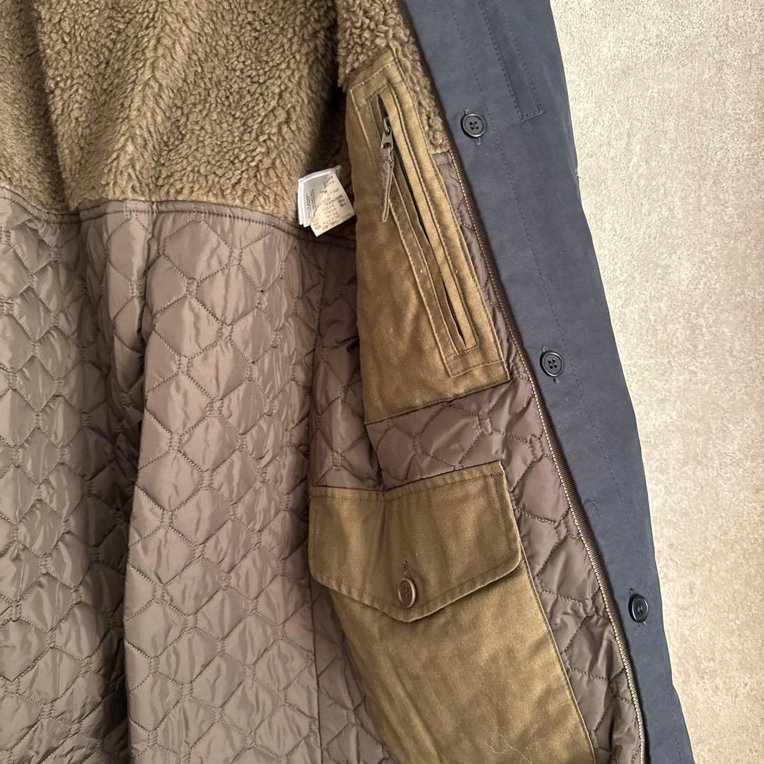 本当に綺麗です！★アスペジ★裏ボア中綿入りステンカラーコート★S