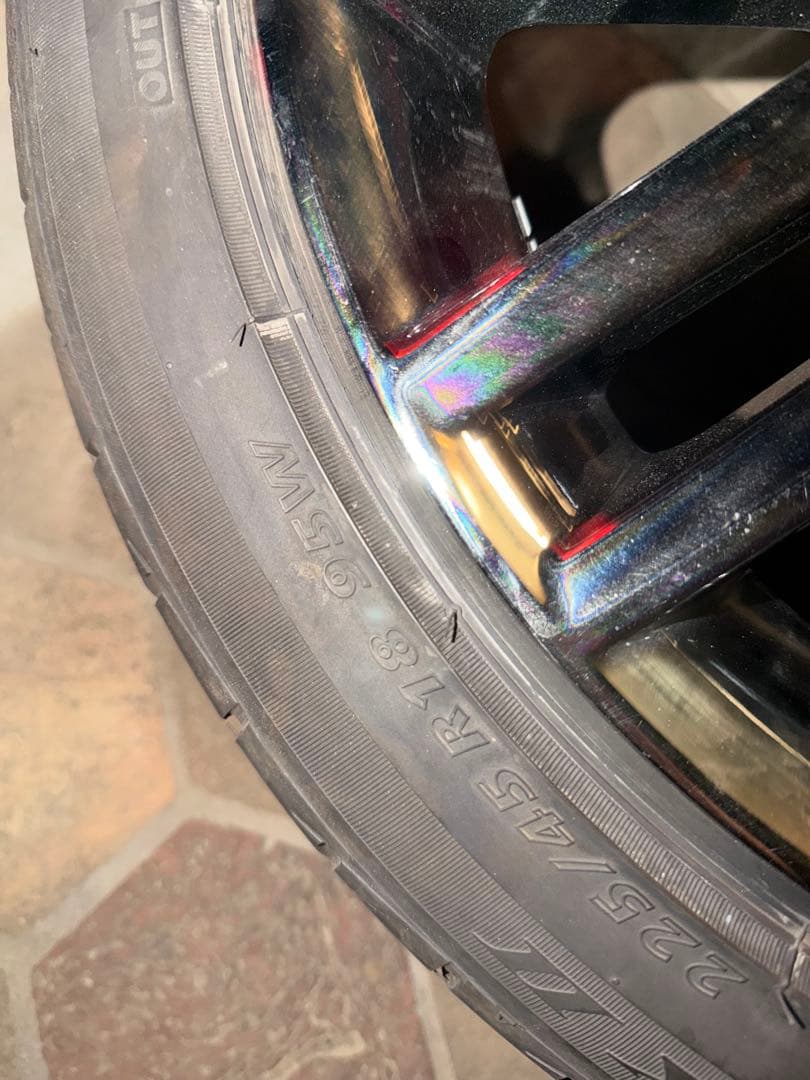 210系クラウン 純正ホイール 225/45R18 美品