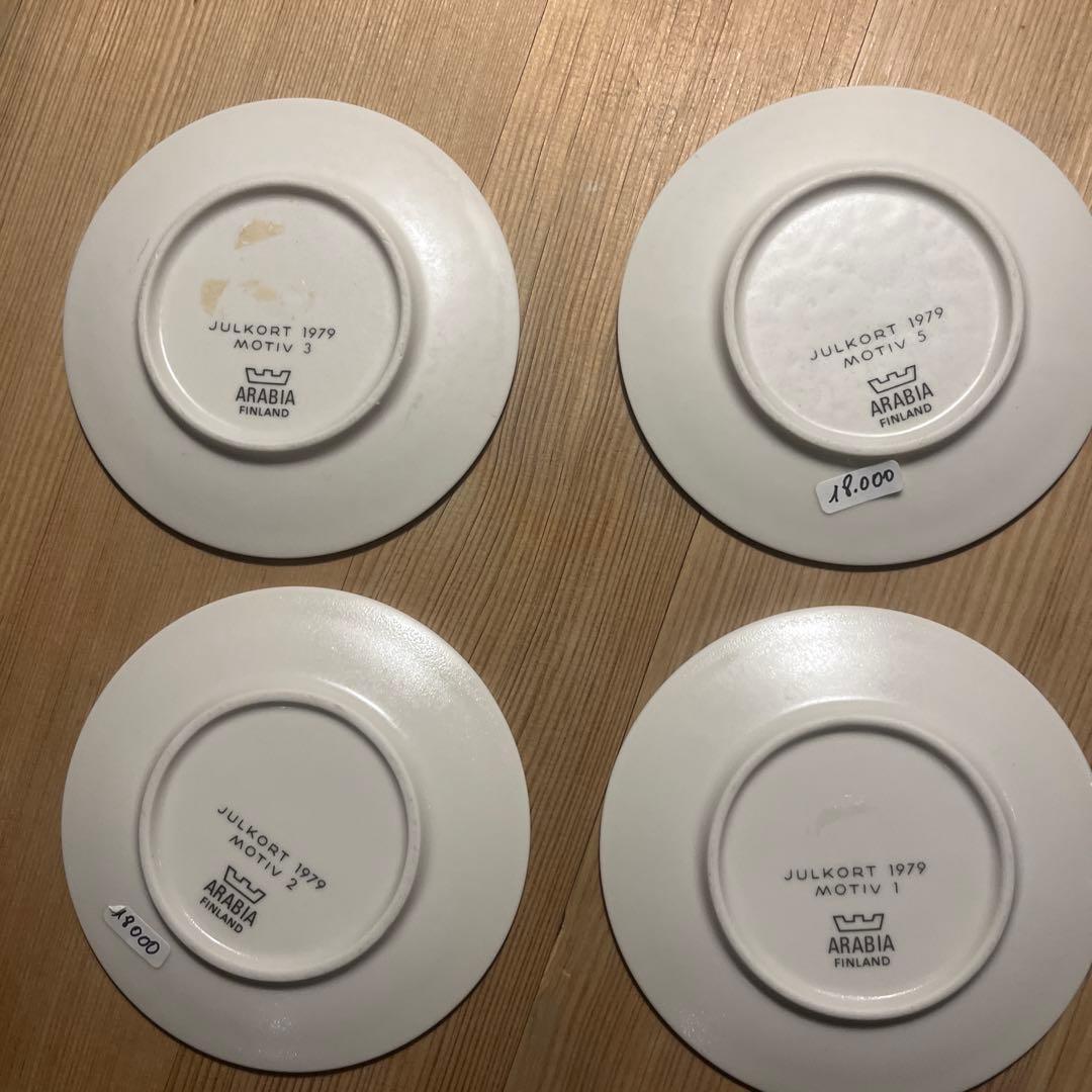 ARABIA 1979年 クリスマスプレートセット