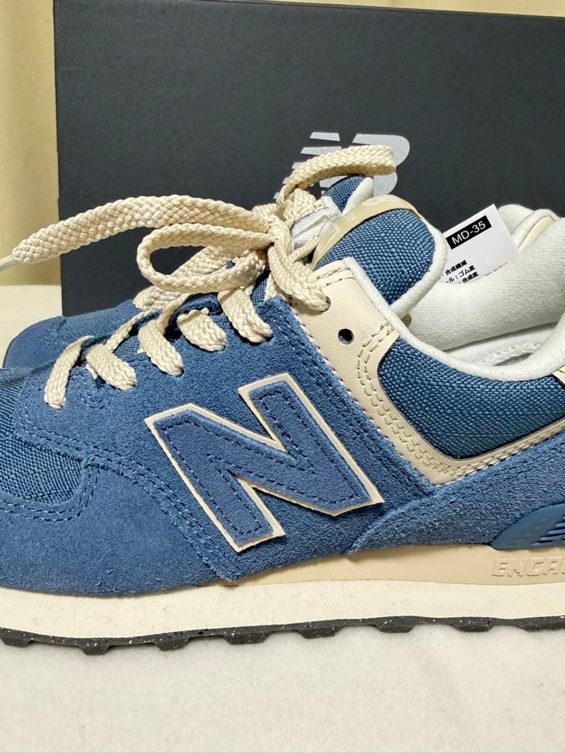 新品New Balance WL574RBS 23.5cm ブルー スニーカー