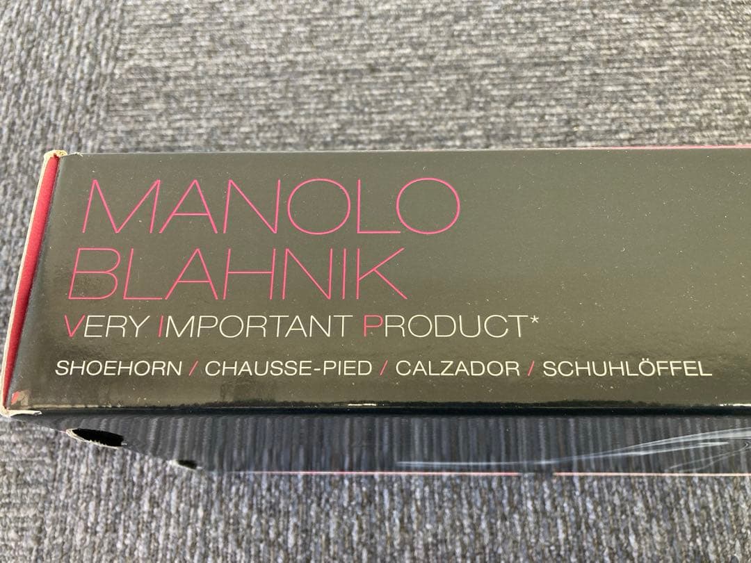 MANOLO BLAHNIK シューホーン シルバー